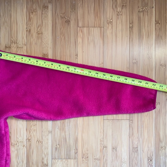 Vintage Patagonia M Hot Pink Blue Purple Half Zip Fleece Pullover Womens 12 USA - Picture 13 of 13